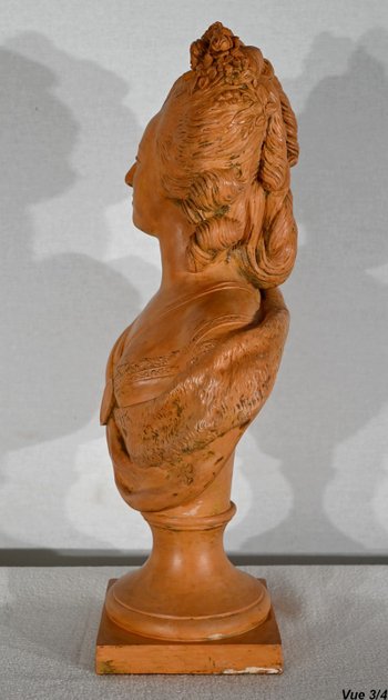 Busto in terracotta di Maria Antonietta, dopo F. Lecomte - 1920