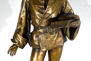 Bronze « Escholier du XVe siècle », de Friedrich Beer – Fin XIXe
