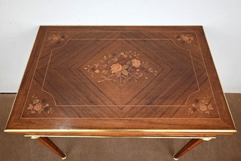 Table de Jeux en Palissandre, style Louis XVI – Fin XIXe