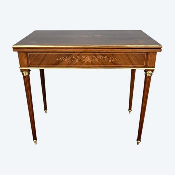 Table de Jeux en Palissandre, style Louis XVI – Fin XIXe