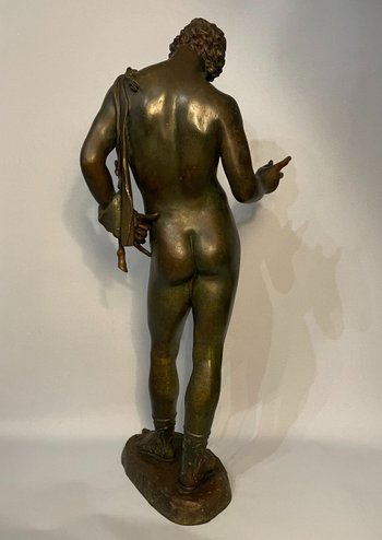 Narciso di Pompei, scultura in bronzo del "Grand Tour" del XIX secolo.