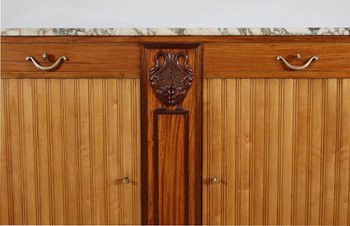 Buffet en Acajou blond de Ceylan, Art Déco – Début XXe