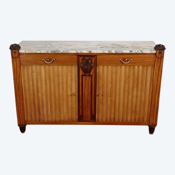 Credenza in mogano Ceylon biondo, Art Déco - Inizio XX secolo