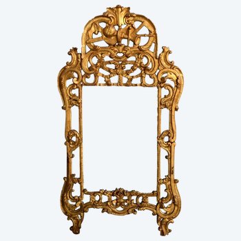 Miroir Provençal  Louis XV  Bois Sculpté Doré époque XVIIIème            