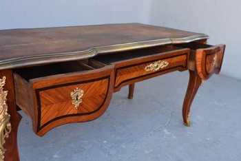             Scrittoio Napoleone III Ricco Bronzo Dorato Registro