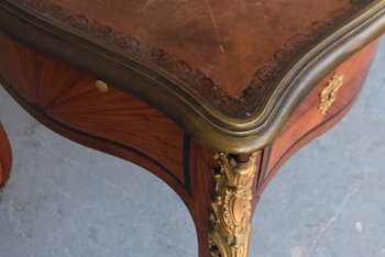             Scrittoio Napoleone III Ricco Bronzo Dorato Registro