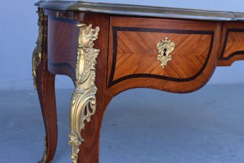             Scrittoio Napoleone III Ricco Bronzo Dorato Registro
