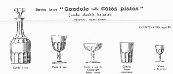 Carafe et bouteille en cristal de Baccarat