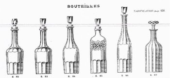 Carafe et bouteille en cristal de Baccarat