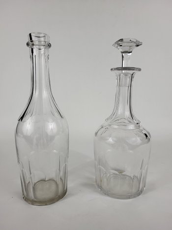 Carafe et bouteille en cristal de Baccarat
