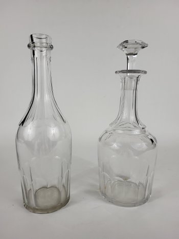 Carafe et bouteille en cristal de Baccarat