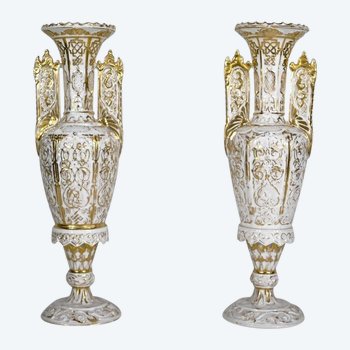 Pair of Porcelain Vases from Paris - End of XIXth century