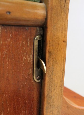 Porte Revues - Tabouret Anglais en Acajou Blond - 1900 / 1920