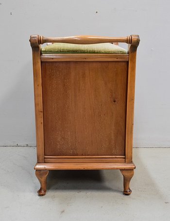Porte Revues - Tabouret Anglais en Acajou Blond - 1900 / 1920