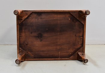 Porte Revues - Tabouret Anglais en Acajou Blond - 1900 / 1920