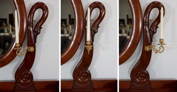 Petite Commode Psyché, époque Restauration – Début XIXe