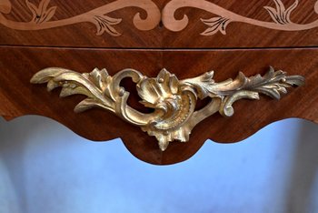 Commode Sauteuse en Acajou, style Transition Louis XIV / Louis XV – Début XXe