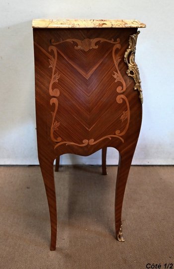 Commode Sauteuse en Acajou, style Transition Louis XIV / Louis XV – Début XXe