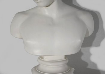 Busto di Antinoüs su colonna - Fine XIX secolo