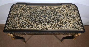 Consolle in legno di pero annerito, periodo Napoleone III - Metà del XIX secolo