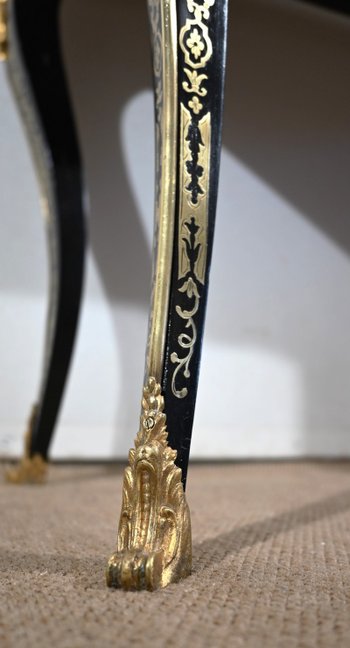 Consolle in legno di pero annerito, periodo Napoleone III - Metà del XIX secolo