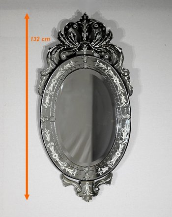Miroir Ovale Vénitien – 1940