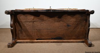 Commode Scriban en Noyer, époque Louis XV – XVIIIe