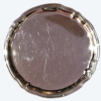 Bel vassoio rotondo in argento massiccio Puiforcat