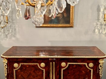Etienne Doirat, Attributed to, Small Regency Marquetry Cabinet (1715 - 1723)