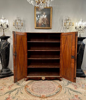 Etienne Doirat, Attributed to, Small Regency Marquetry Cabinet (1715 - 1723)
