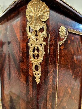 Etienne Doirat, Attributed to, Small Regency Marquetry Cabinet (1715 - 1723)