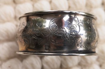 Portatovagliolo in argento sterling pugno collare monogramma orafo Vautrain