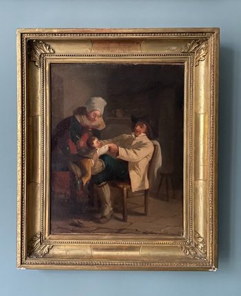 Scena interna nello stile di David TENIERS il Giovane.