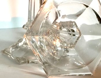 Baccarat crystal candlesticks signed XIXth century