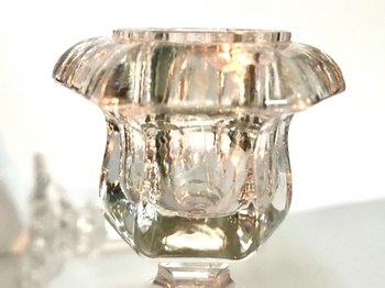 Baccarat crystal candlesticks signed XIXth century