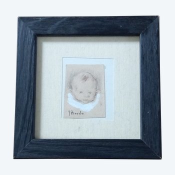 Disegno su pietra nera: Yvonne Brudo (XIX-XX)