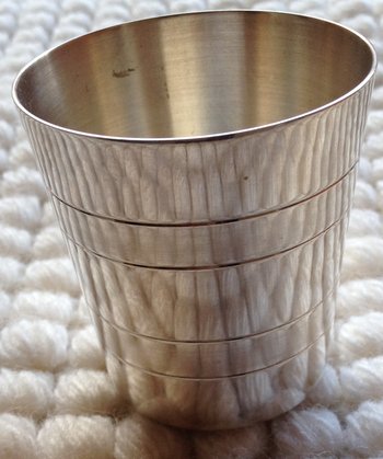Pretty cup in silver metal Goldsmith Fabre, Paris