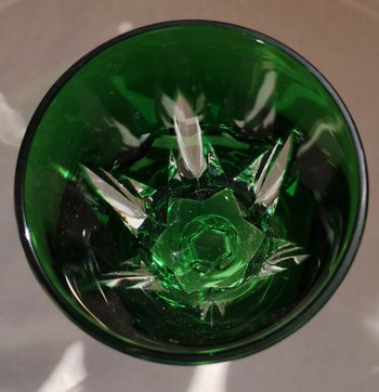 4 große Weißwein- / Römergläser in Doppelkristall, Modell Ségovie Sèvres