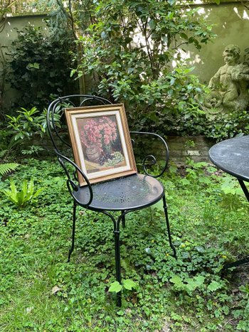 Stillleben Öl Auf Tafel Signiert Louis Dricot