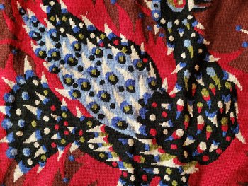 Tapestry of aprés M Fochler of the workshops of contemporary art the lice year 1960
