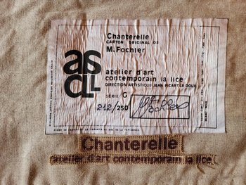 Tapestry of aprés M Fochler of the workshops of contemporary art the lice year 1960