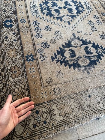 Beautiful Oriental Antique Carpet with Light Tones