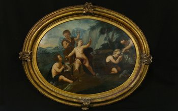 18th century oil on canvas 