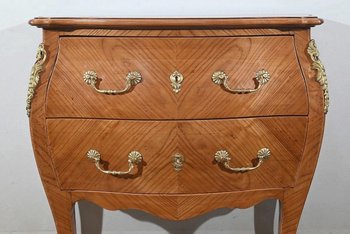 Small Chest of Drawers in cherry wood, Louis XV style - Early XXth century