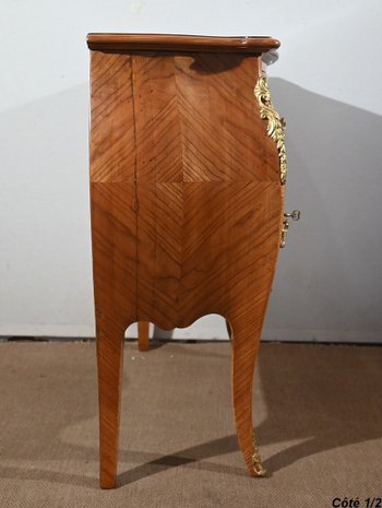 Small Chest of Drawers in cherry wood, Louis XV style - Early XXth century