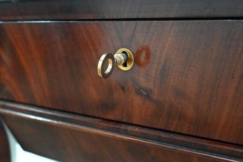 Console da lavoro in mogano, periodo di restauro - inizio XIX secolo