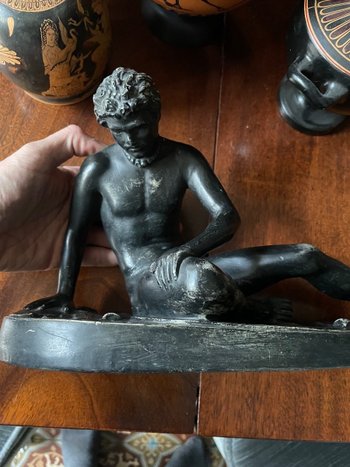Gallischer Gips, der stirbt Mit Patina