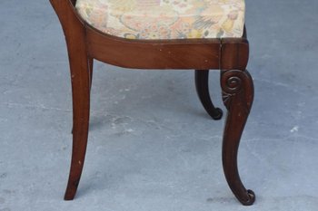 Salon à Crosse d'époque Restauration En Acajou 10pcs             