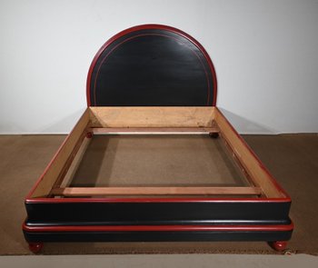 Seltenes 5-teiliges Zimmerset aus bemaltem Holz, Art Déco - Anfang 20.