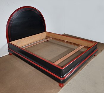 Seltenes 5-teiliges Zimmerset aus bemaltem Holz, Art Déco - Anfang 20.